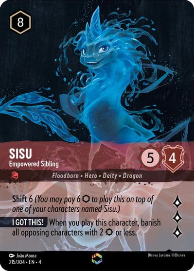 Sisu Empowered Sibling Enchanted Ursula's Return Lorcana card