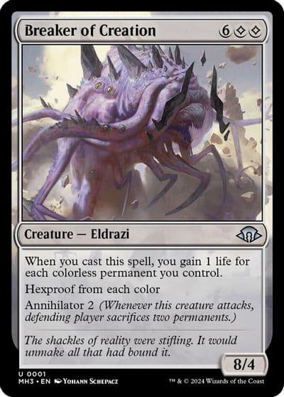 Breaker of Creation Modern Horizons 3 Magic card