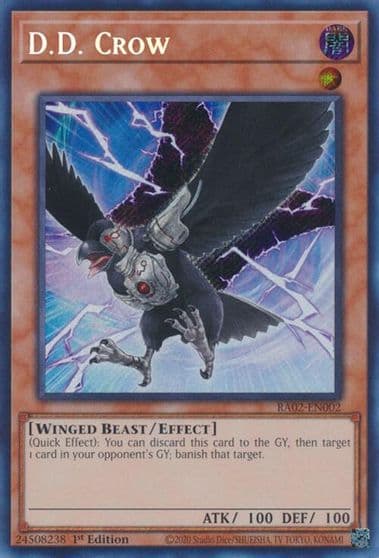 DD Crow Secret Rare 25th Anniversary Rarity Collection II Yu-Gi-Oh! card