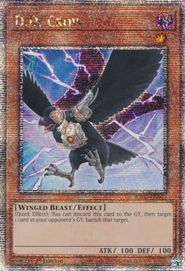 DD Crow Quarter Century Secret Rare 25th Anniversary Rarity Collection II Yu-Gi-Oh! card