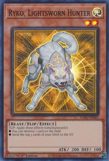 Ryko Lightsworn Hunter 25th Anniversary Rarity Collection II Yu-Gi-Oh! card