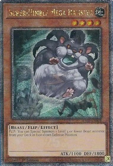 Super Nimble Mega Hamster Quarter Century Secret Rare 25th Anniversary Rarity Collection II Yu-Gi-Oh! card