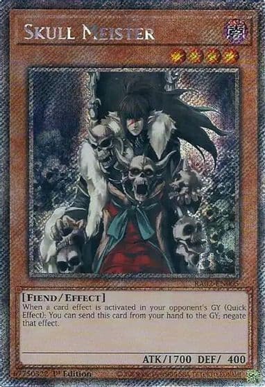Skull Meister Platinum Secret Rare 25th Anniversary Rarity Collection II Yu-Gi-Oh! card