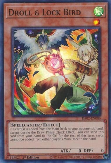 Droll and Lock Bird Alternate Art 25th Anniversary Rarity Collection II Yu-Gi-Oh! card