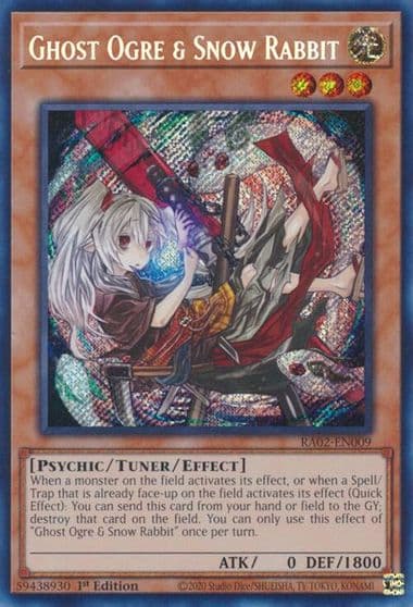 Ghost Ogre and Snow Rabbit Alternate Art Secret Rare 25th Anniversary Rarity Collection II Yu-Gi-Oh! card