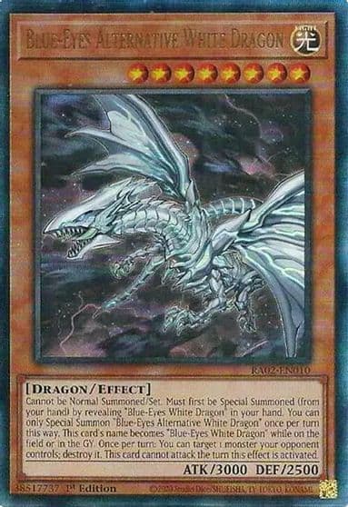 Blue Eyes Alternative White Dragon PUR 25th Anniversary Rarity Collection II Yu-Gi-Oh! card
