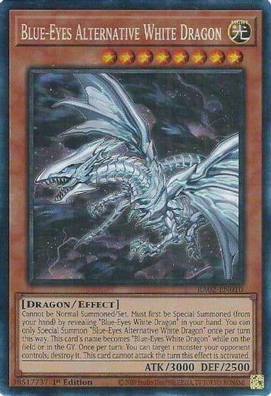 Blue Eyes Alternative White Dragon PCR 25th Anniversary Rarity Collection II Yu-Gi-Oh! card