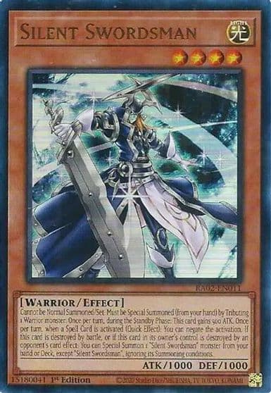 Silent Swordsman UR 25th Anniversary Rarity Collection II Yu-Gi-Oh! card
