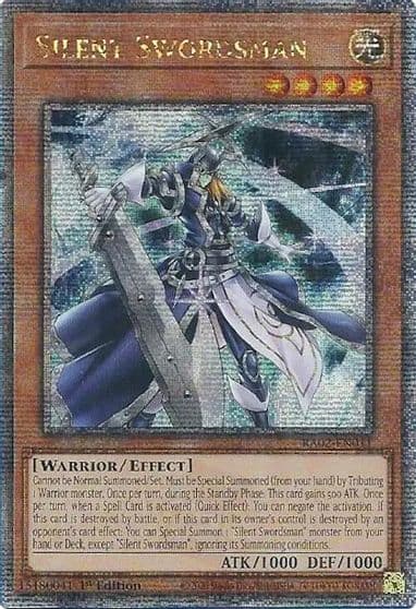 Silent Swordsman Quarter Century Secret Rare 25th Anniversary Rarity Collection II Yu-Gi-Oh! card