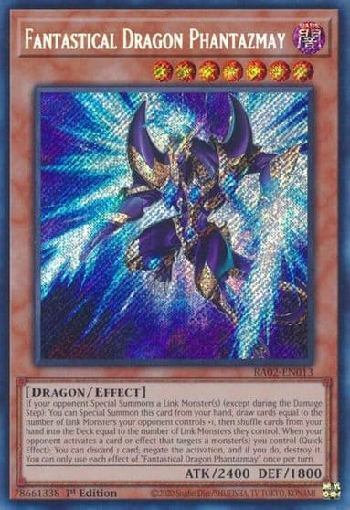 Fantastical Dragon Phantazmay Alternate Art Secret Rare 25th Anniversary Rarity Collection II Yu-Gi-Oh! card