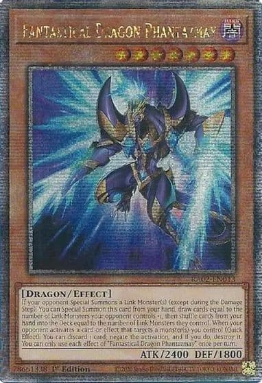 Fantastical Dragon Phantazmay Alternate Art Quarter Century Secret Rare 25th Anniversary Rarity Collection II Yu-Gi-Oh! card