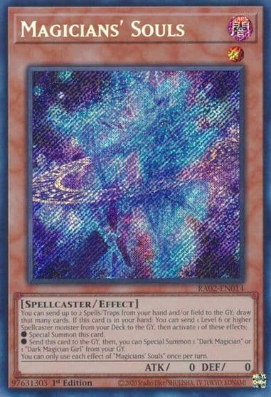 Magicians Souls Secret Rare 25th Anniversary Rarity Collection II Yu-Gi-Oh! card