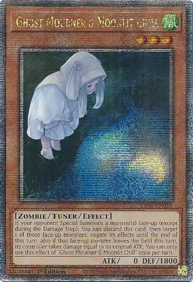 Ghost Mourner and Moonlit Chill Alternate Art Quarter Century Secret Rare 25th Anniversary Rarity Collection II Yu-Gi-Oh! card