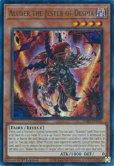 Aluber the Jester of Despia UR 25th Anniversary Rarity Collection II Yu-Gi-Oh! card
