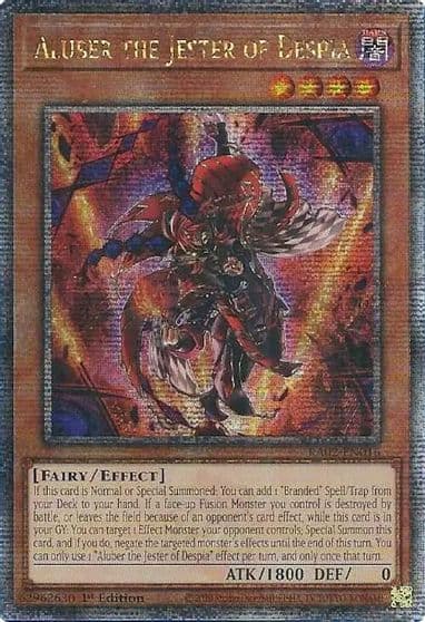 Aluber the Jester of Despia Quarter Century Secret Rare 25th Anniversary Rarity Collection II Yu-Gi-Oh! card