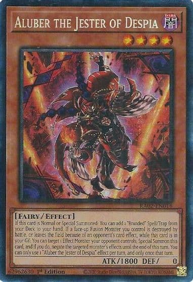 Aluber the Jester of Despia PCR 25th Anniversary Rarity Collection II Yu-Gi-Oh! card