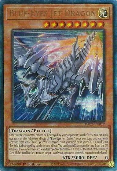 Blue Eyes Jet Dragon PUR 25th Anniversary Rarity Collection II Yu-Gi-Oh! card
