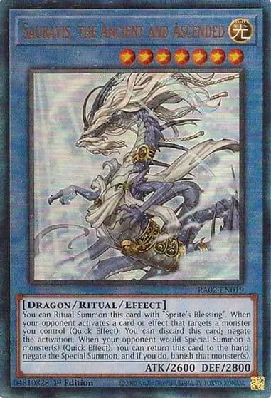 Sauravis the Ancient and Ascended PUR 25th Anniversary Rarity Collection II Yu-Gi-Oh! card
