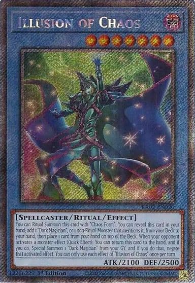 Illusion of Chaos Platinum Secret Rare 25th Anniversary Rarity Collection II Yu-Gi-Oh! card