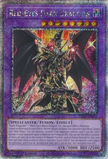 Red Eyes Dark Dragoon Quarter Century Secret Rare 25th Anniversary Rarity Collection II Yu-Gi-Oh! card
