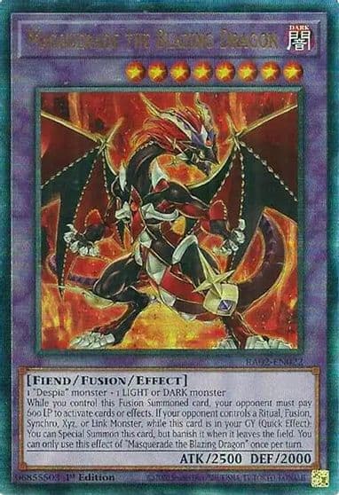 Masquerade the Blazing Dragon PUR 25th Anniversary Rarity Collection II Yu-Gi-Oh! card