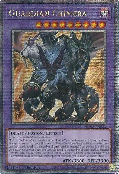 Guardian Chimera Quarter Century Secret Rare 25th Anniversary Rarity Collection II Yu-Gi-Oh! card