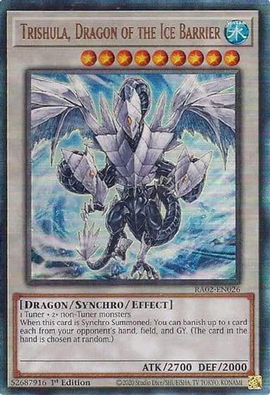 Trishula Dragon of the Ice Barrier PUR 25th Anniversary Rarity Collection II Yu-Gi-Oh! card