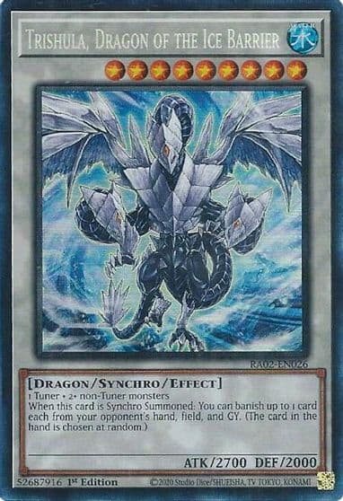 Trishula Dragon of the Ice Barrier PCR 25th Anniversary Rarity Collection II Yu-Gi-Oh! card