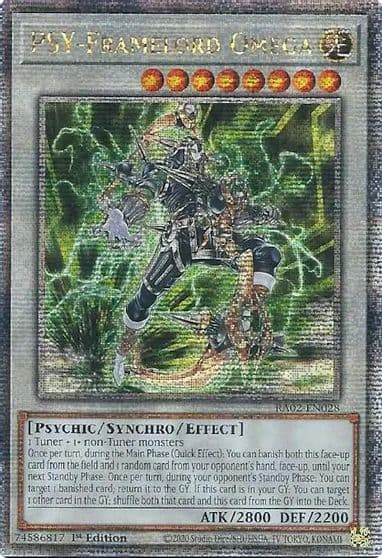 PSY Framelord Omega Quarter Century Secret Rare 25th Anniversary Rarity Collection II Yu-Gi-Oh! card