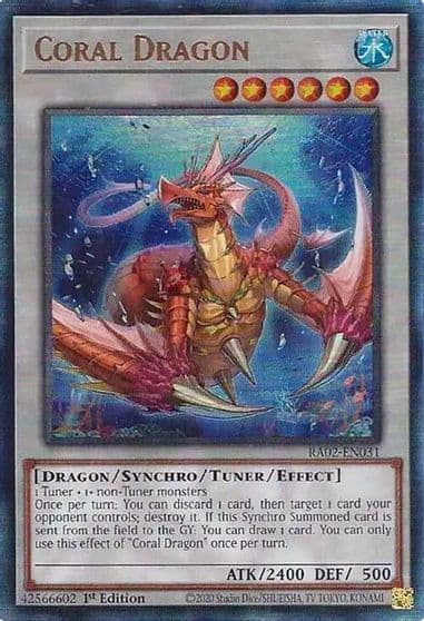 Coral Dragon PUR 25th Anniversary Rarity Collection II Yu-Gi-Oh! card