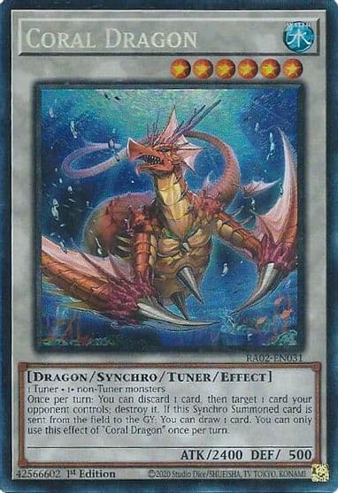 Coral Dragon PCR 25th Anniversary Rarity Collection II Yu-Gi-Oh! card