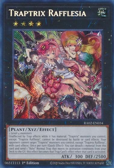 Traptrix Rafflesia Secret Rare 25th Anniversary Rarity Collection II Yu-Gi-Oh! card