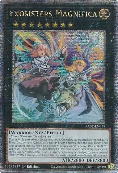 Exosisters Magnifica Quarter Century Secret Rare 25th Anniversary Rarity Collection II Yu-Gi-Oh! card