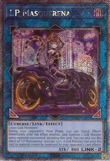 IP Masquerena Alternate Art Platinum Secret Rare 25th Anniversary Rarity Collection II Yu-Gi-Oh! card