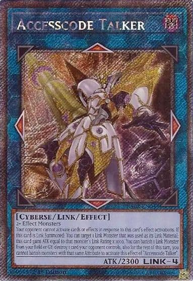 Accesscode Talker Platinum Secret Rare 25th Anniversary Rarity Collection II Yu-Gi-Oh! card