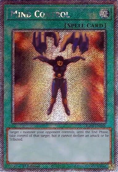Mind Control Platinum Secret Rare 25th Anniversary Rarity Collection II Yu-Gi-Oh! card