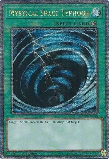 Mystical Space Typhoon Quarter Century Secret Rare 25th Anniversary Rarity Collection II Yu-Gi-Oh! card