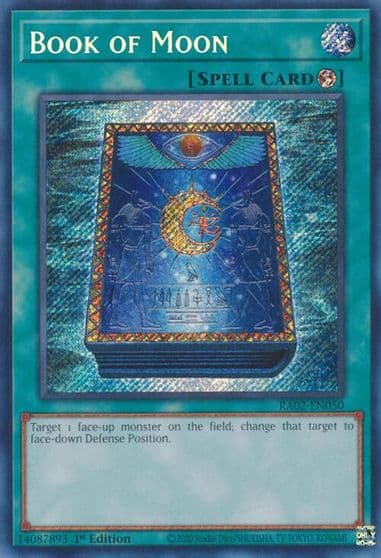 Book of Moon Secret Rare 25th Anniversary Rarity Collection II Yu-Gi-Oh! card