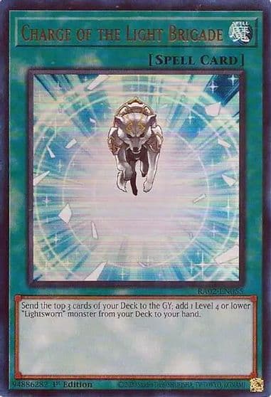 Charge of the Light Brigade UR 25th Anniversary Rarity Collection II Yu-Gi-Oh! card