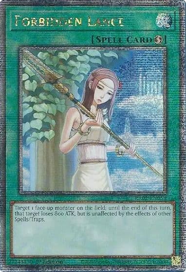 Forbidden Lance Quarter Century Secret Rare 25th Anniversary Rarity Collection II Yu-Gi-Oh! card
