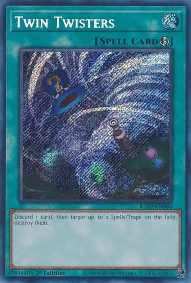 Twin Twisters Secret Rare 25th Anniversary Rarity Collection II Yu-Gi-Oh! card