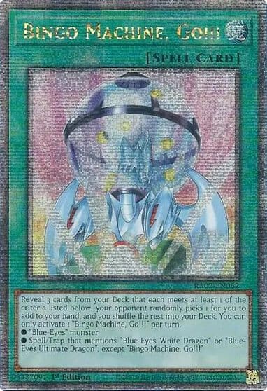 Bingo Machine Go Quarter Century Secret Rare 25th Anniversary Rarity Collection II Yu-Gi-Oh! card