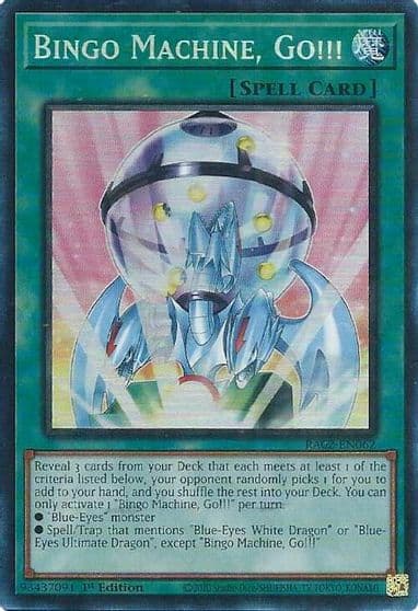 Bingo Machine Go PCR 25th Anniversary Rarity Collection II Yu-Gi-Oh! card