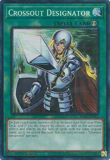Crossout Designator PCR 25th Anniversary Rarity Collection II Yu-Gi-Oh! card