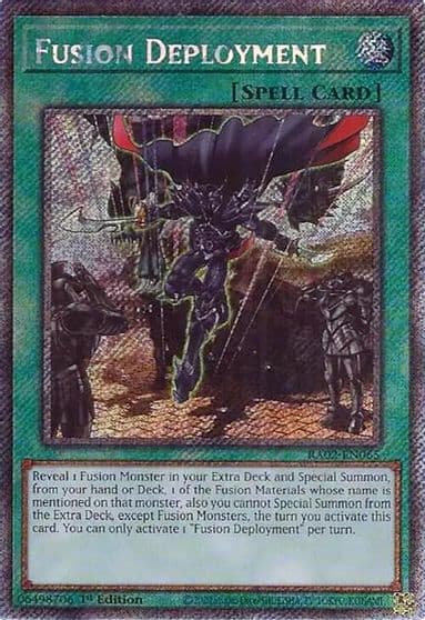 Fusion Deployment Platinum Secret Rare 25th Anniversary Rarity Collection II Yu-Gi-Oh! card
