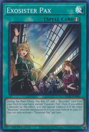 Exosister Pax 25th Anniversary Rarity Collection II Yu-Gi-Oh! card