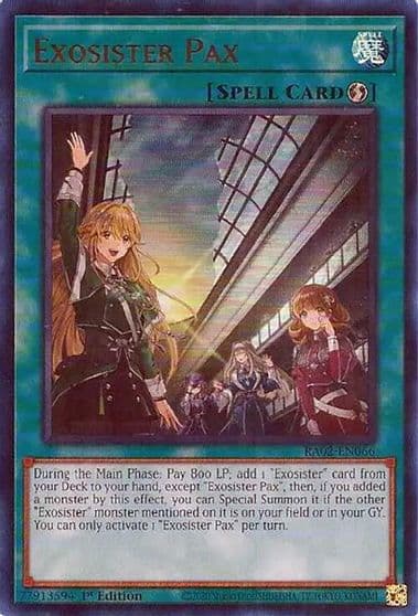 Exosister Pax UR 25th Anniversary Rarity Collection II Yu-Gi-Oh! card