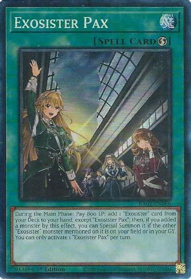 Exosister Pax PCR 25th Anniversary Rarity Collection II Yu-Gi-Oh! card