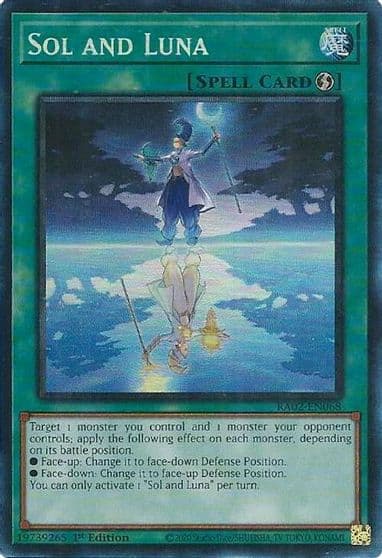 Sol and Luna PCR 25th Anniversary Rarity Collection II Yu-Gi-Oh! card