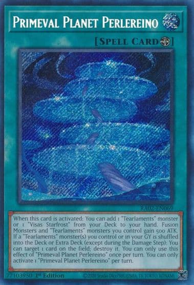Primeval Planet Perlereino Secret Rare 25th Anniversary Rarity Collection II Yu-Gi-Oh! card